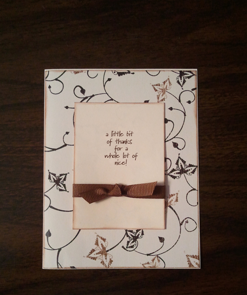 thank you card