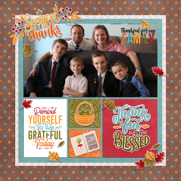 Thankful for family