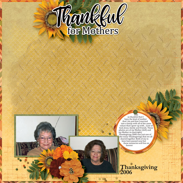 Thankful for Mothers