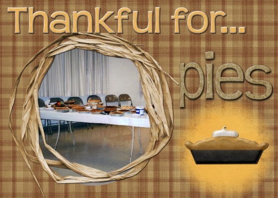 Thankful for Pies