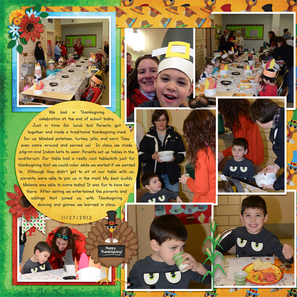 Thanksgiving at School Left