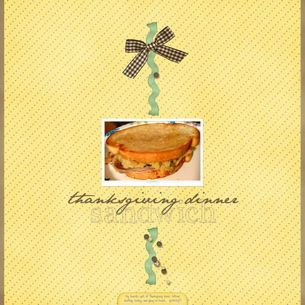 Thanksgiving Dinner Sandwich