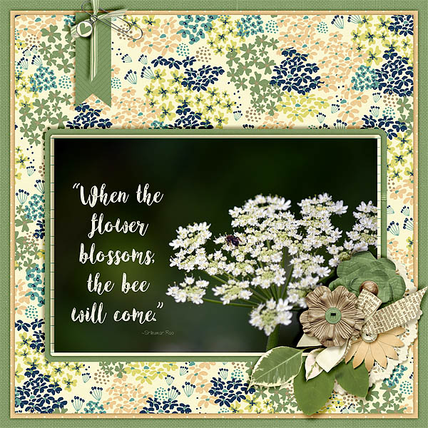 ...the bee will come