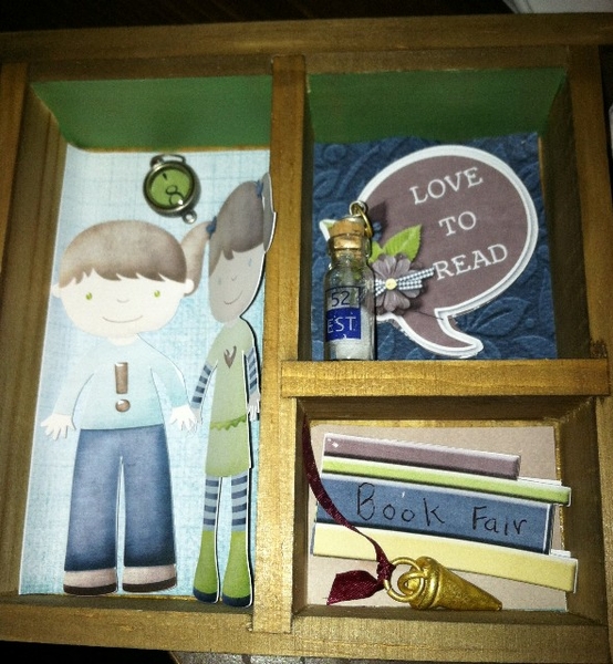 The Book fair shadow box