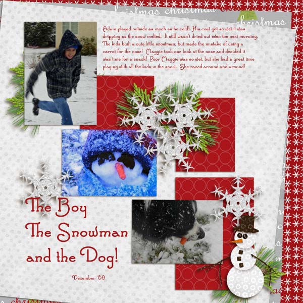 The Boy, the Snowman, and the Dog