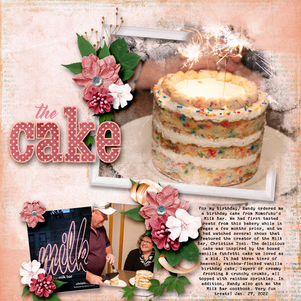the cake
