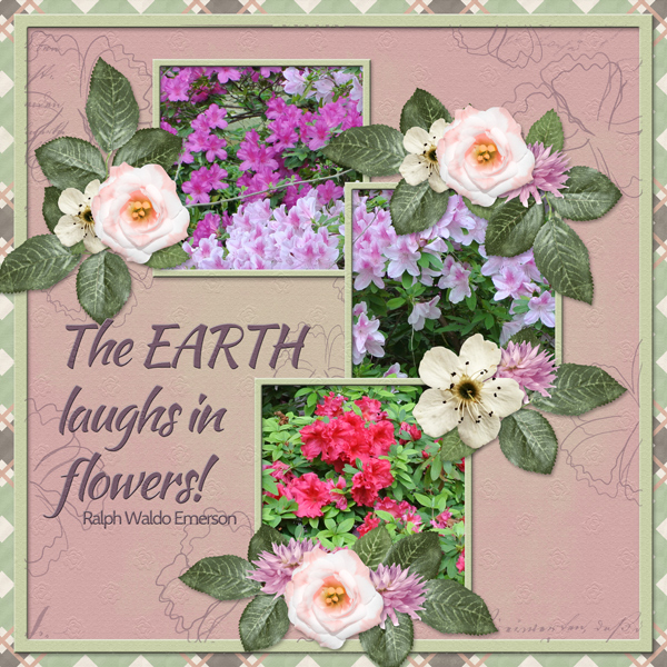 The Earth laughs in flowers.