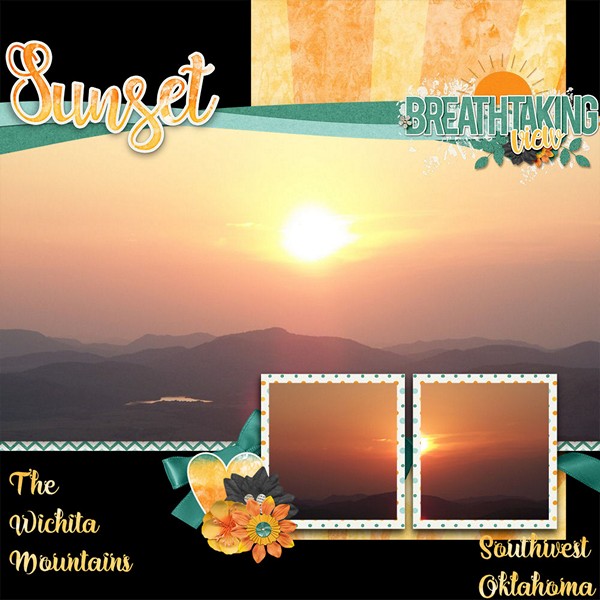 The Gorgeous Wichita Mountains at Sunset
