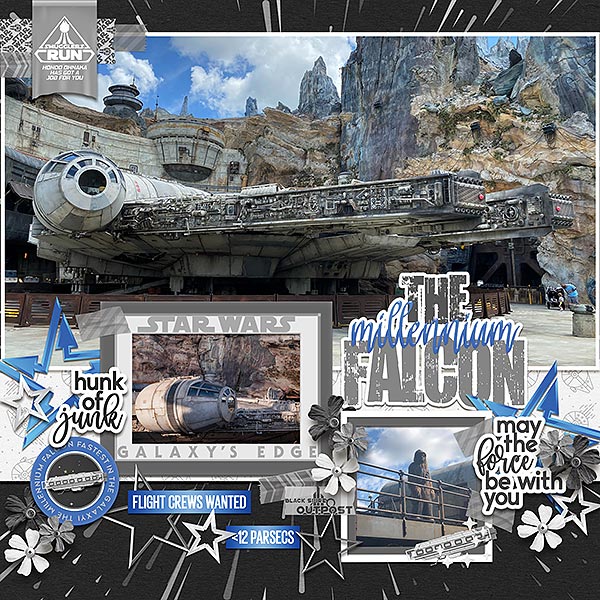 the Millennium Falcon