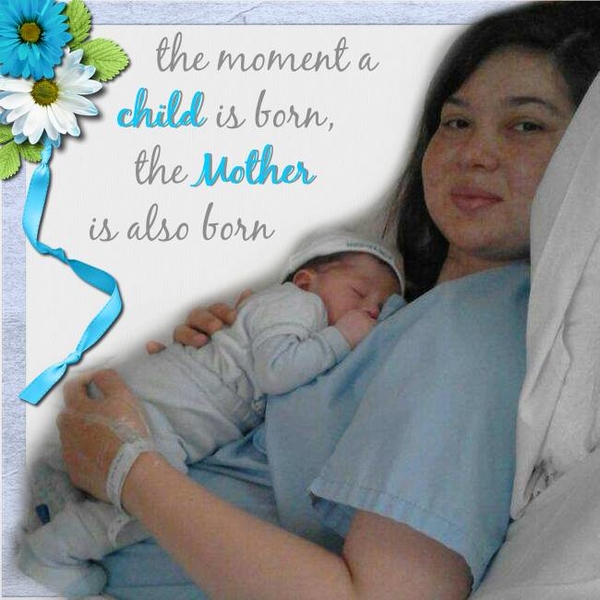 The moment a child is born