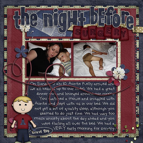 the night before surgery