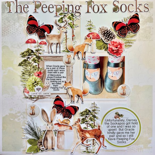 The Peeping Fox Socks