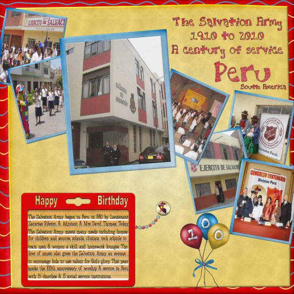 The Salvation Army 100 years in Peru