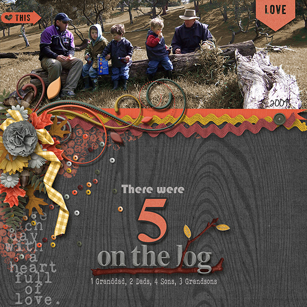 There were 5 on the Log