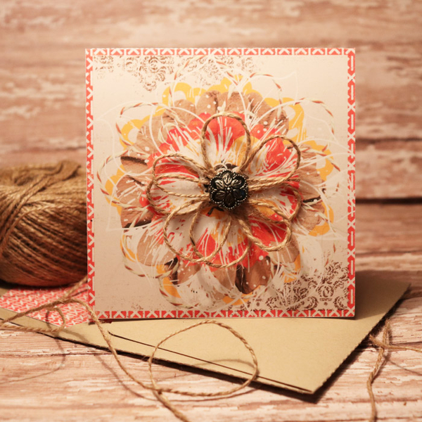 Thinking of you 3d flower card