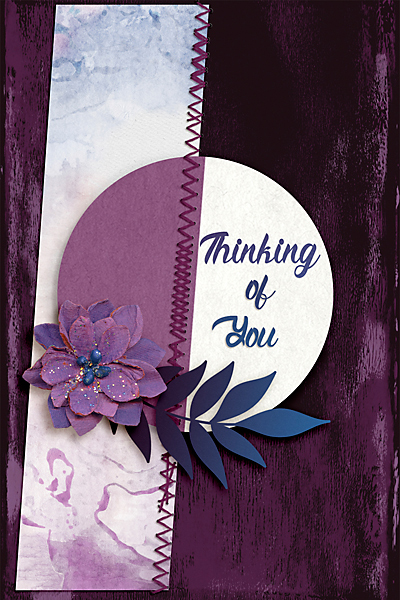 Thinking of You card using Sunset Love