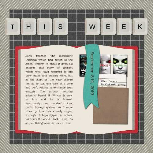 This Week--September 8-14, 2019