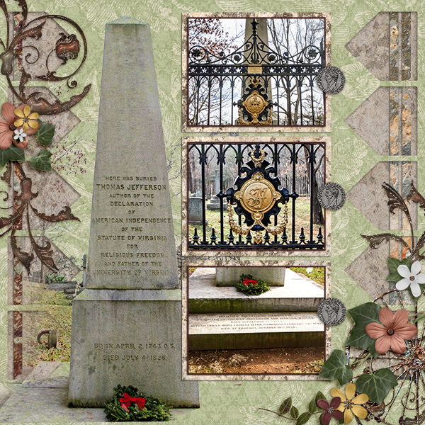 Thomas Jefferson_grave at Monticello