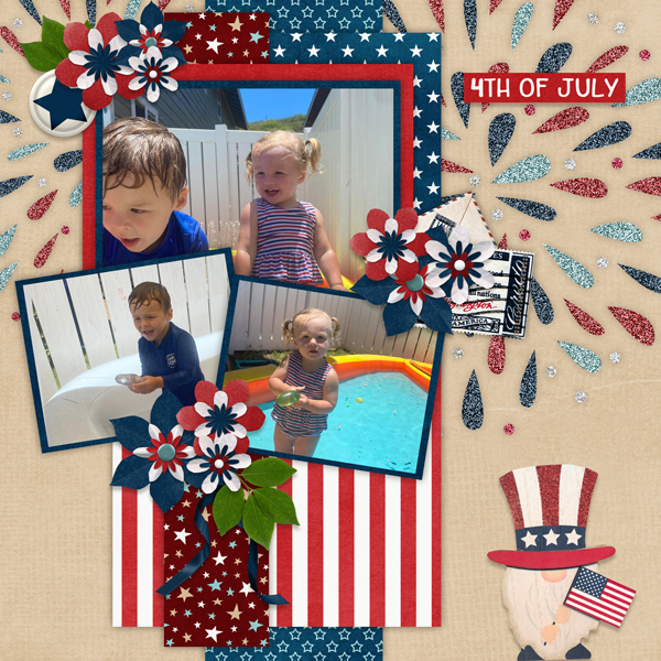 Three For Me Templates 8 #2 with Stars + Stripes-Connie Prince