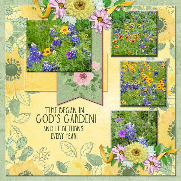Time began in God's Garden