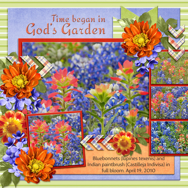 Time began in God's Garden