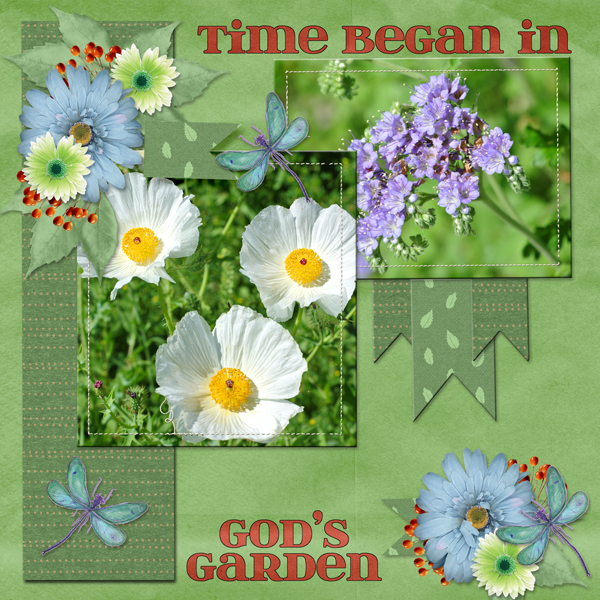 Time began in God's Garden