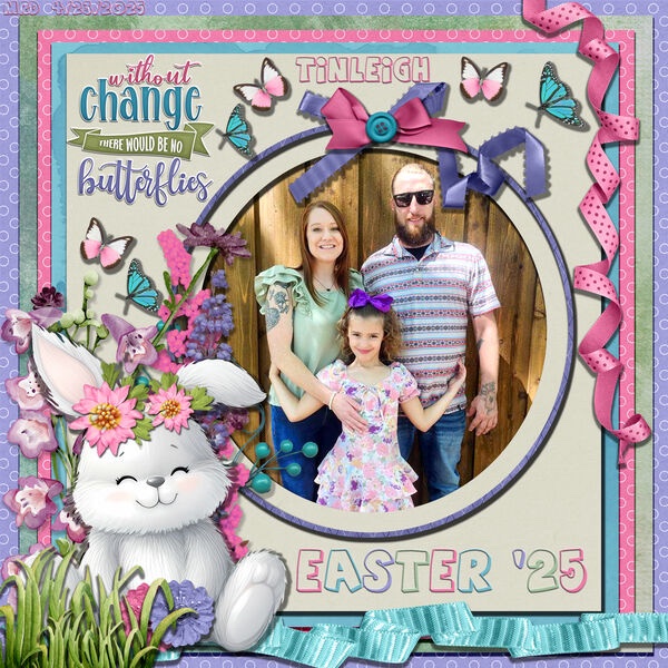 Tinleigh with Her Dad Easter 2025