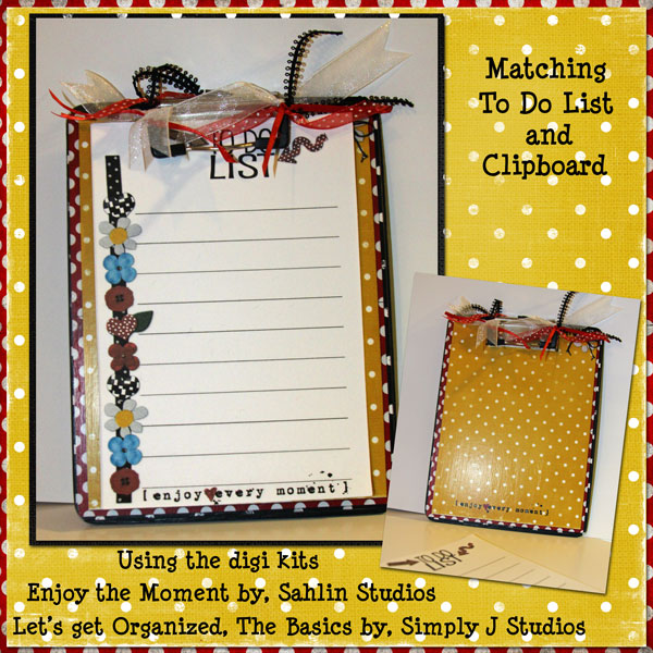 To Do List and Clipboard