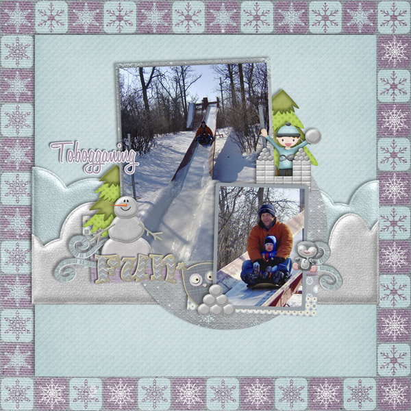 Tobogganing fun