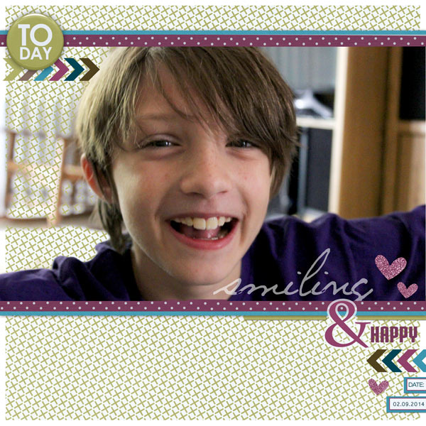 Today - smiling + happy