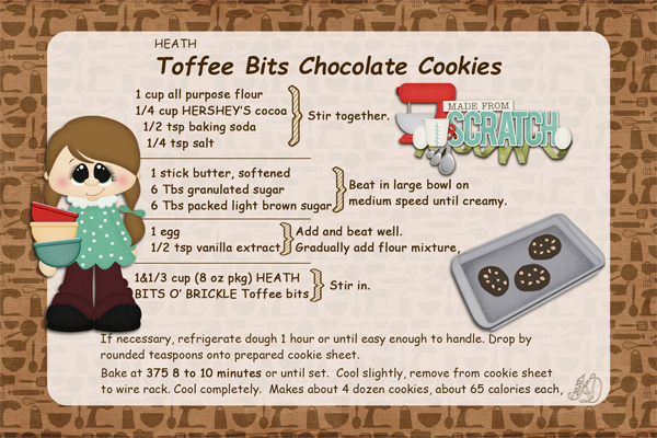 Toffee Bits Chocolate Cookies
