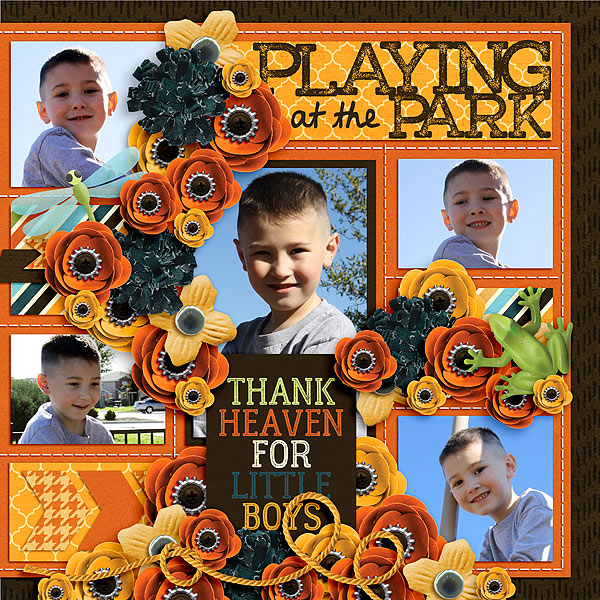 Tommy Playing at the Park