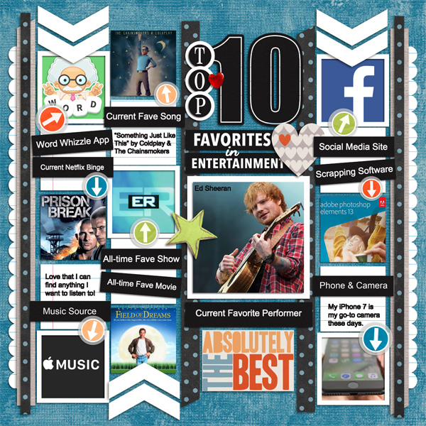 Top 10 Favorites in Entertainment