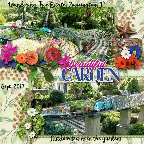 Trains in the garden