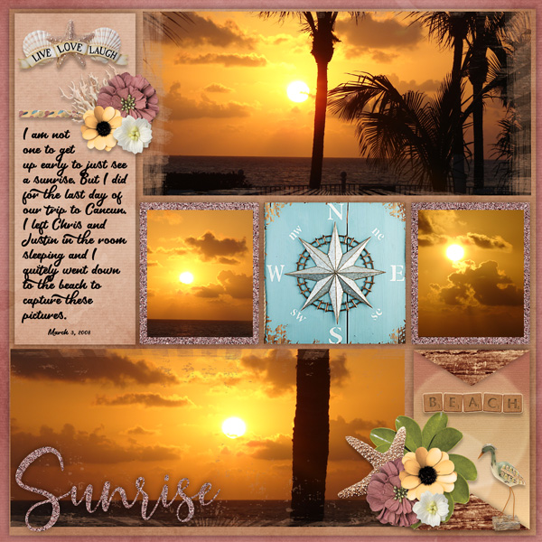 Travel Album Coastal Getaway 3 Template #3-Miss Fish,