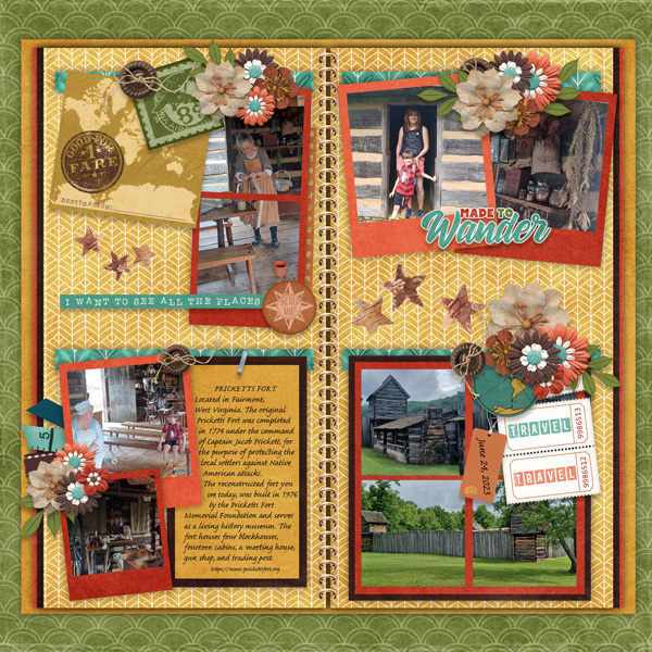 Travelers Notebook Getaway 2 Temp #2-Miss Fish, Made To Wander-Connie Princ
