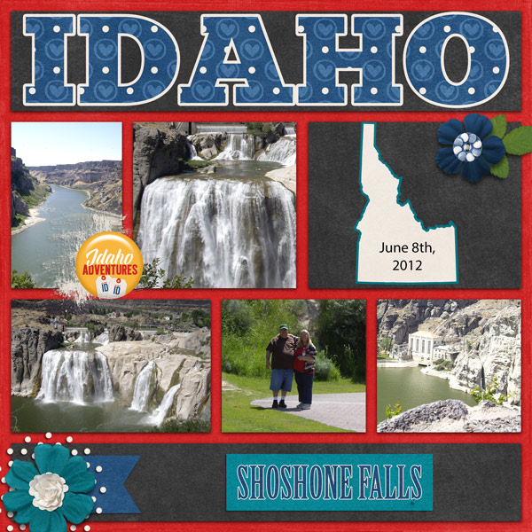 Travelogue Idaho Shoshone Falls
