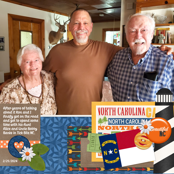 Travelogue North Carolina kit from Deisgns by Connie Prince