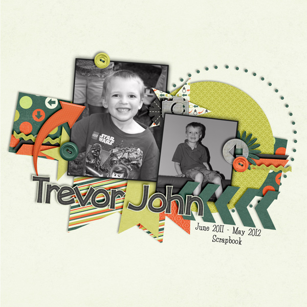 Trevor Scrapbook Cover