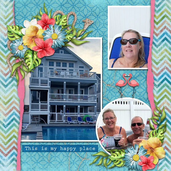 Tropical Hide Away-Aimee + Cindy Ritter, Delightful Dragonfly Temp-Scra