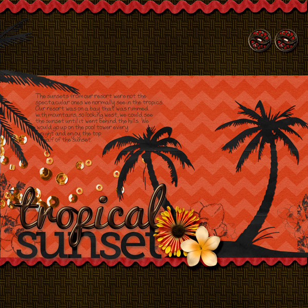 tropical sunset