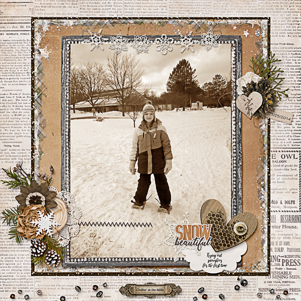 Trying out Snowshoes