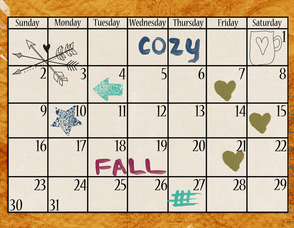Tunnel of Gold October Calendar