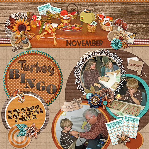 Turkey Bingo in November