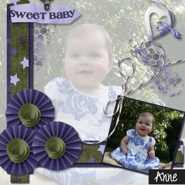 Twin Mom Scraps A Touch of Sapphire Kit.