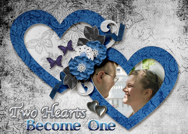 Two Hearts Become One - Card