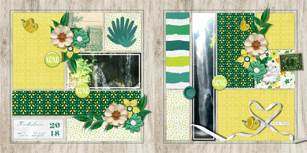 Two page spread