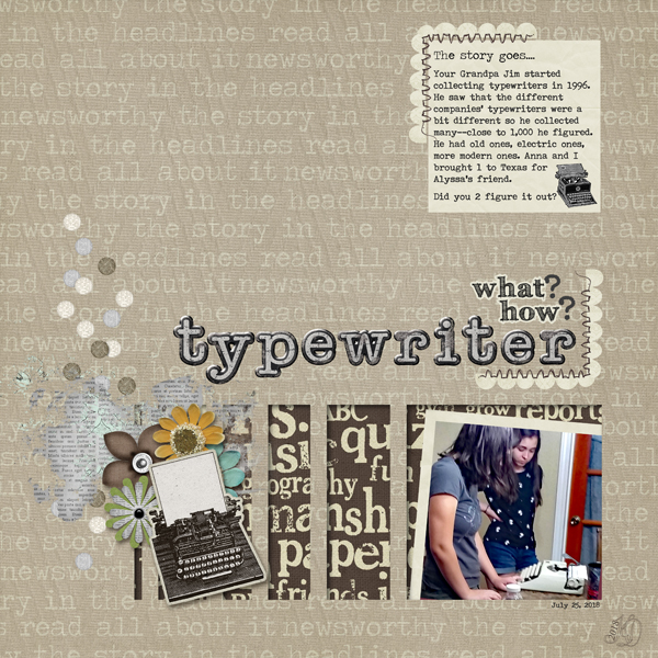 Typewriter study