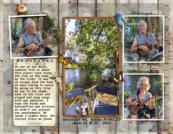 Ukes along the Boise River