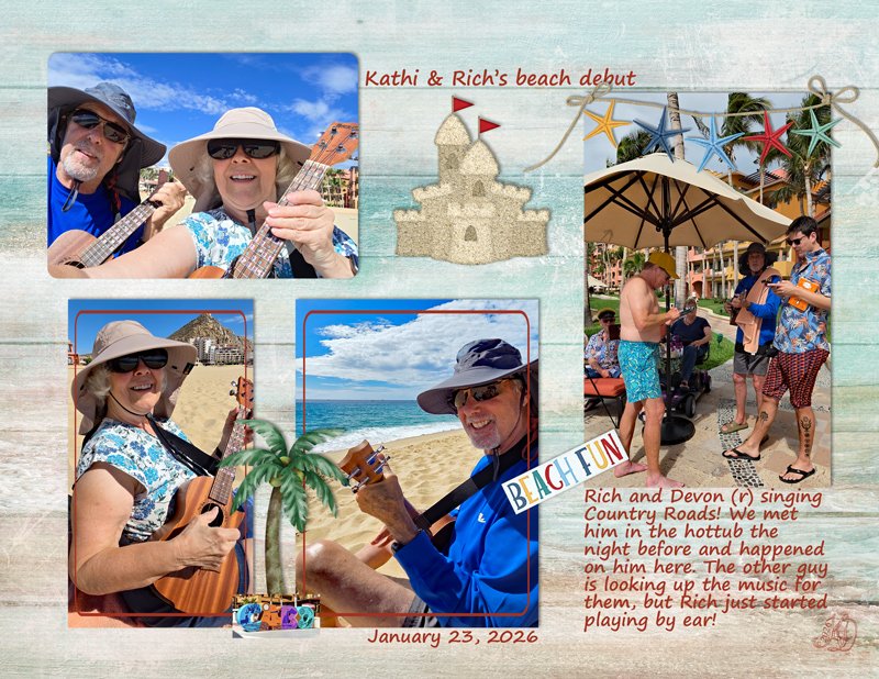 ukes on the beach